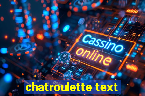 chatroulette text